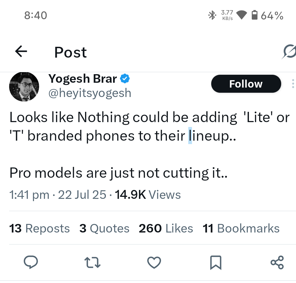 Nothing series'
