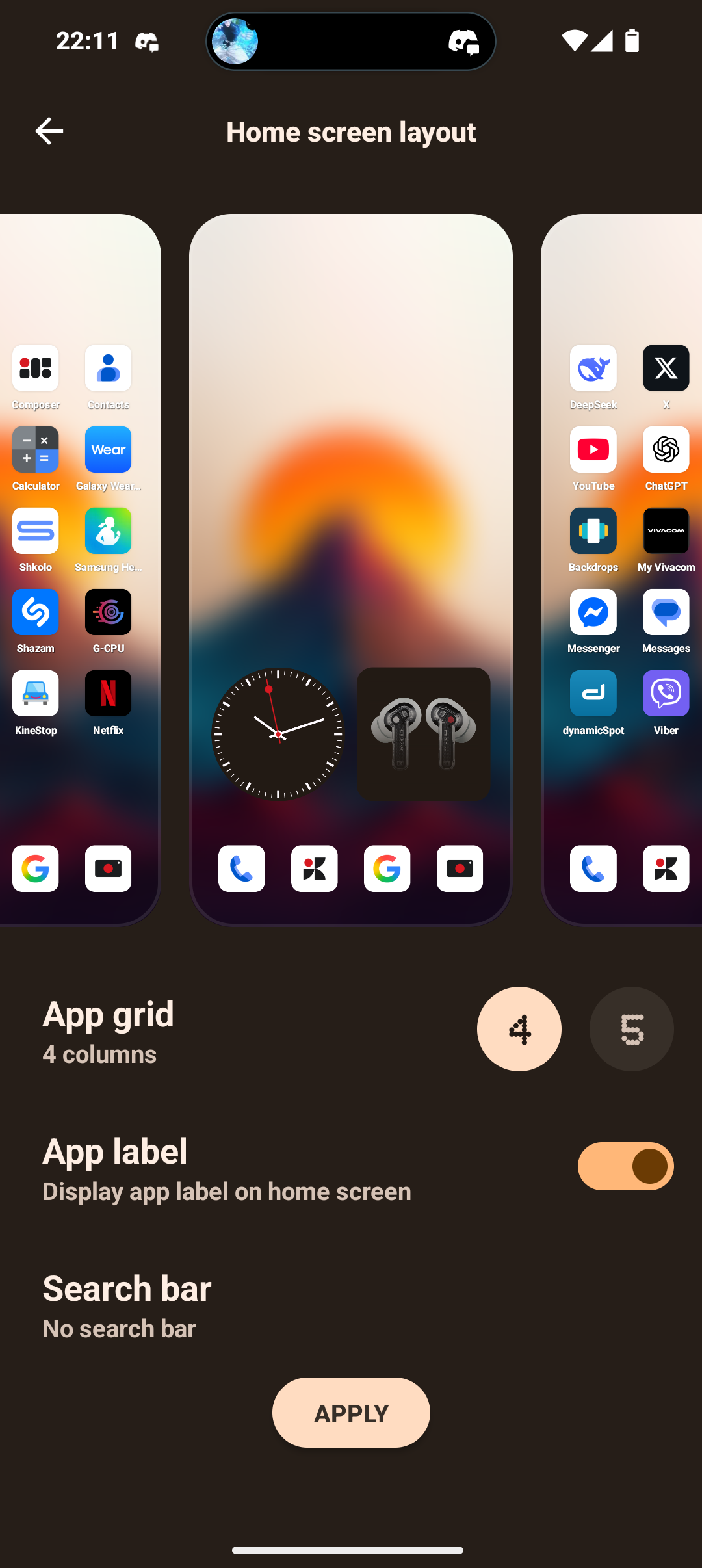 Widget label missing