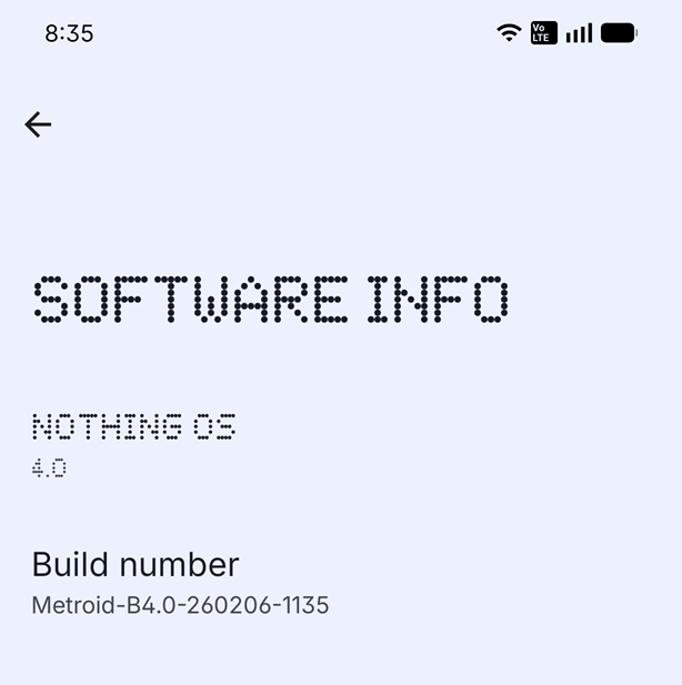 📱 Nothing Phone (3) - Nothing OS B4.0-260206-1135 Changelog