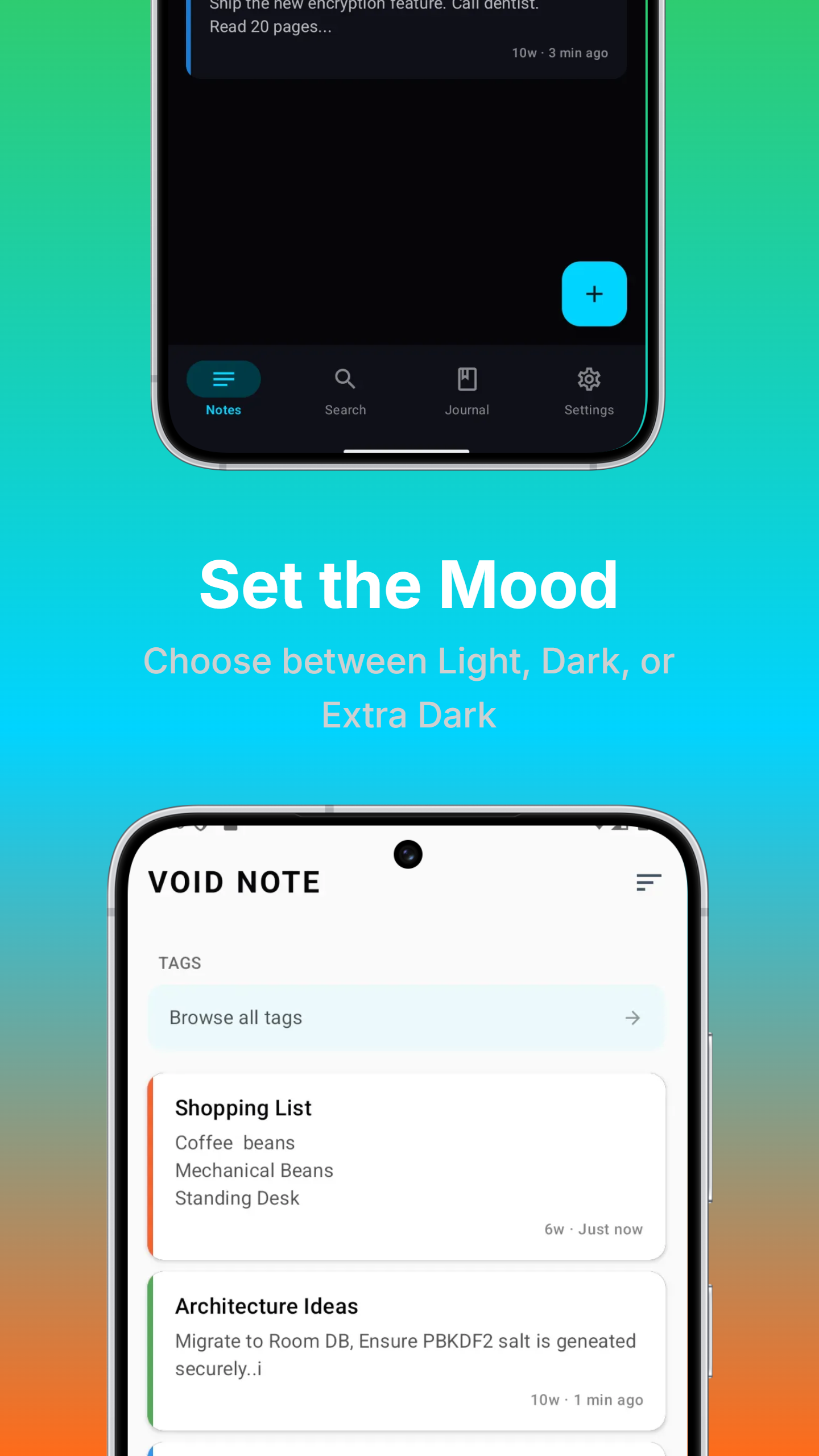 [APP] Void Note – Offline-first encrypted notes for…